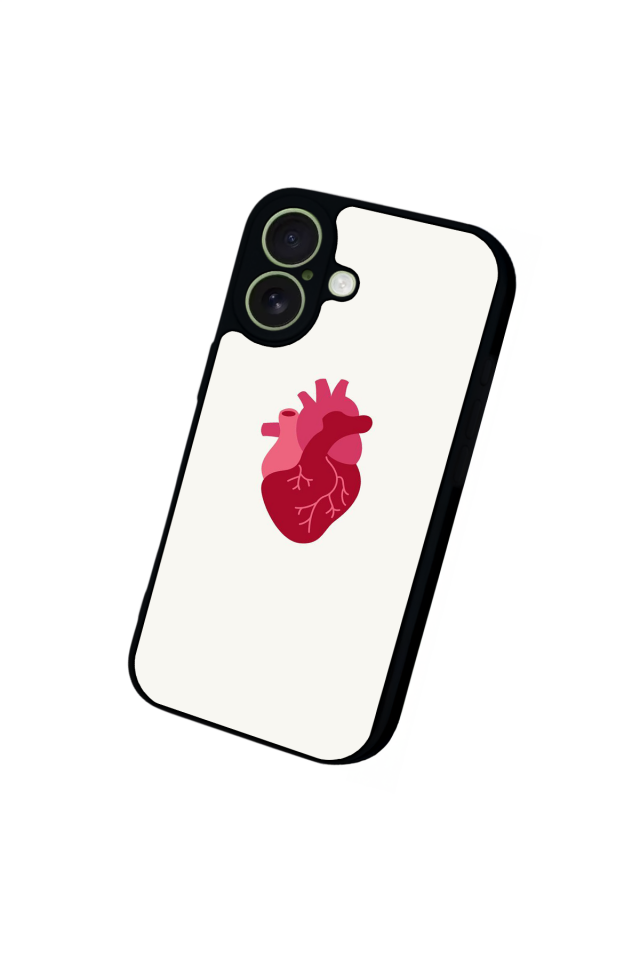 iPhone 17 Uyumlu Kalp Love Tasarımlı Glossy Premium Kılıf