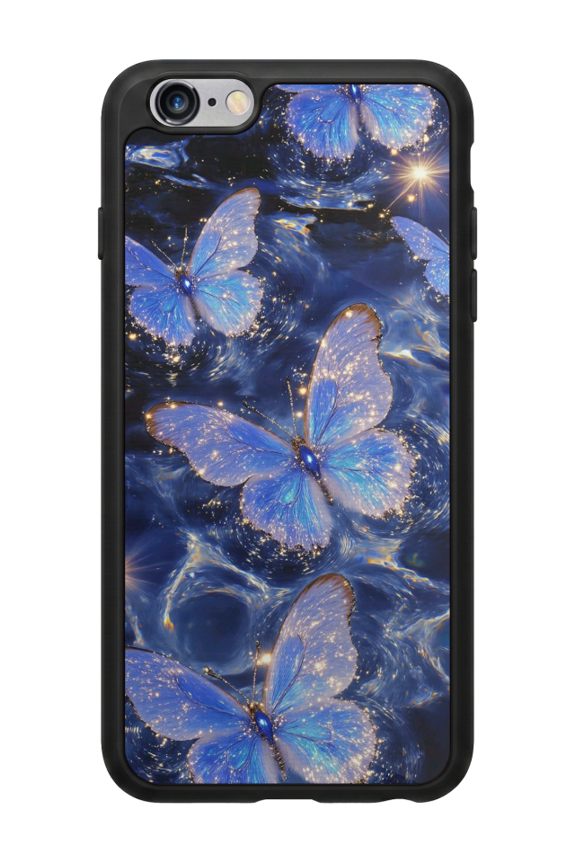 iPhone 6s Plus Uyumlu Kelebek Tasarımlı Glossy Premium Kılıf