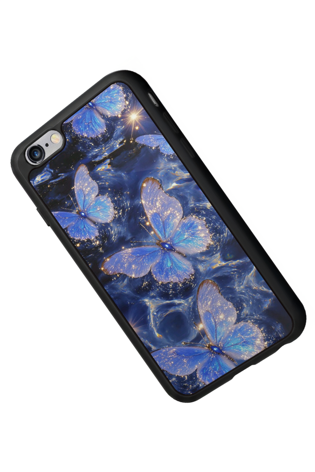 iPhone 6s Plus Uyumlu Kelebek Tasarımlı Glossy Premium Kılıf