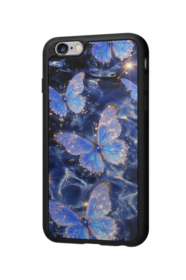 iPhone 6s Plus Uyumlu Kelebek Tasarımlı Glossy Premium Kılıf