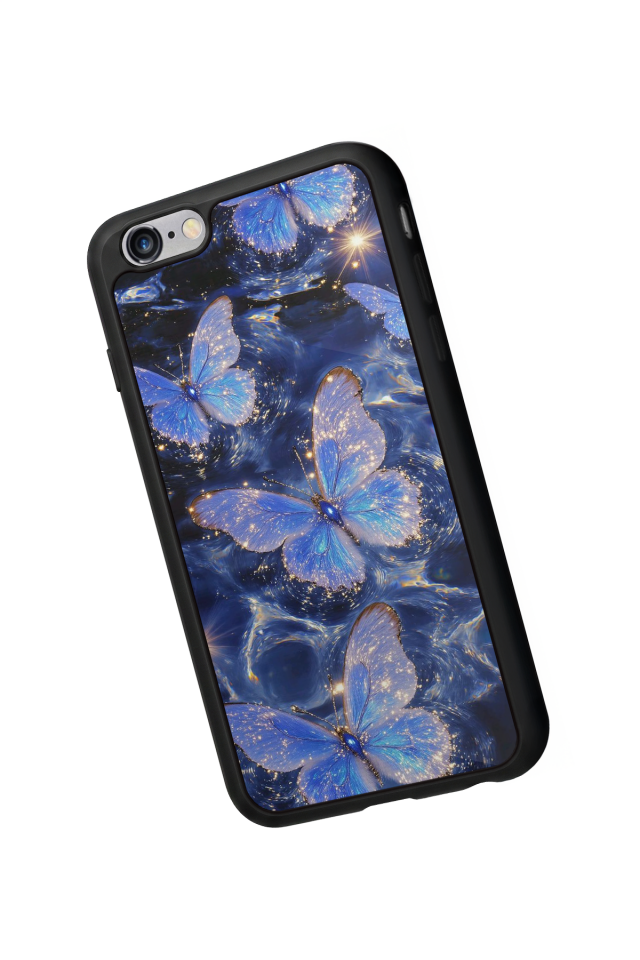 iPhone 6s Plus Uyumlu Kelebek Tasarımlı Glossy Premium Kılıf