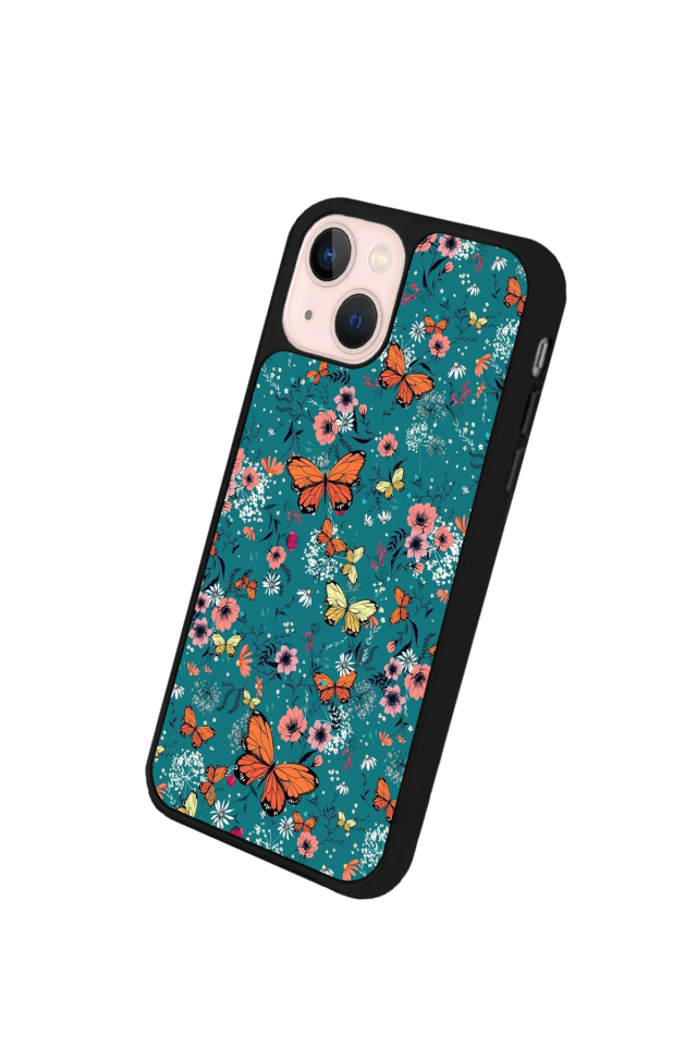 iPhone 15 Plus Uyumlu Kelebek Tasarımlı Glossy Premium Kılıf