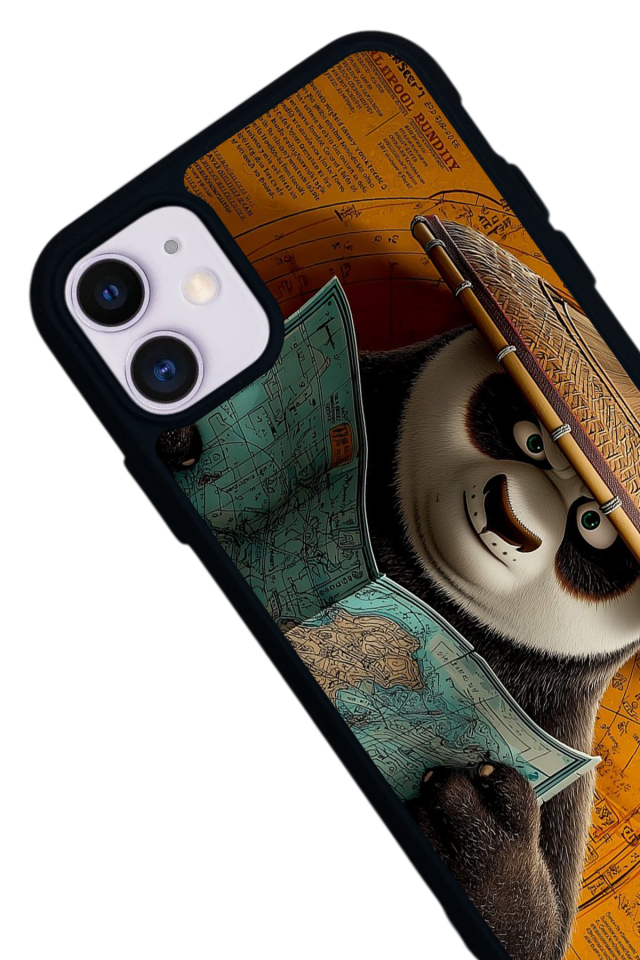 iPhone 11 Uyumlu Kung Fu Panda Tasarımlı Glossy Premium Kılıf