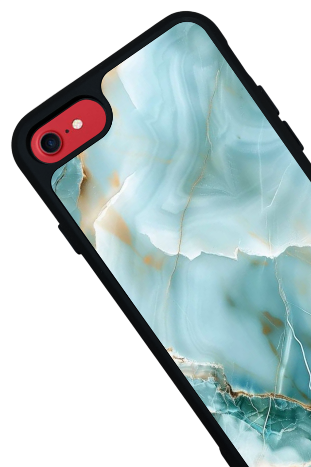 iPhone 7 Uyumlu Mermer Marble Tasarımlı Glossy Premium Kılıf