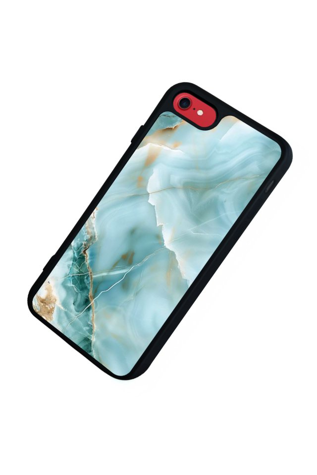 iPhone 7 Uyumlu Mermer Marble Tasarımlı Glossy Premium Kılıf