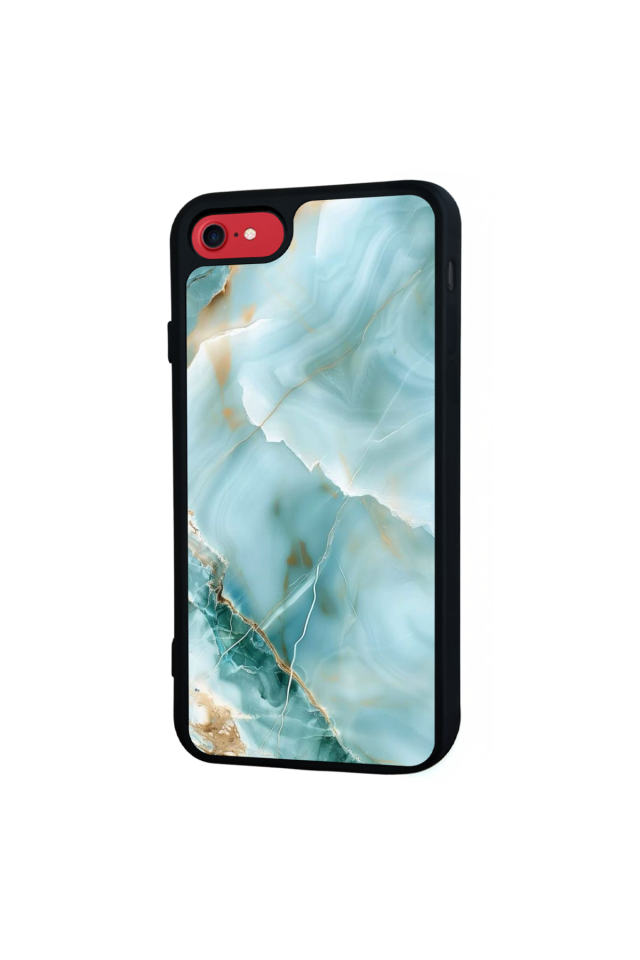 iPhone 7 Uyumlu Mermer Marble Tasarımlı Glossy Premium Kılıf