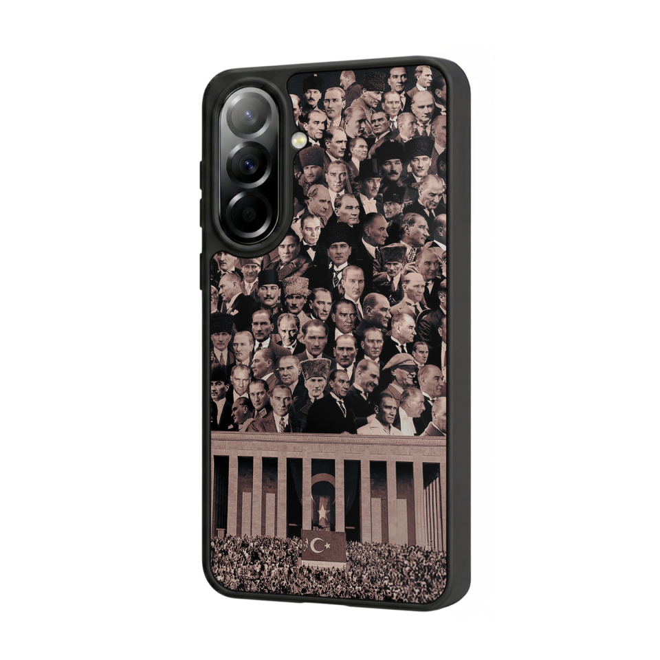 Samsung Galaxy A37 Uyumlu Mustafa Kemal Ataturk Tasarımlı Glossy Premium Kılıf