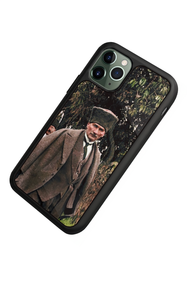 iPhone 11 Pro Max Uyumlu Mustafa Kemal Ataturk Tasarımlı Glossy Premium Kılıf