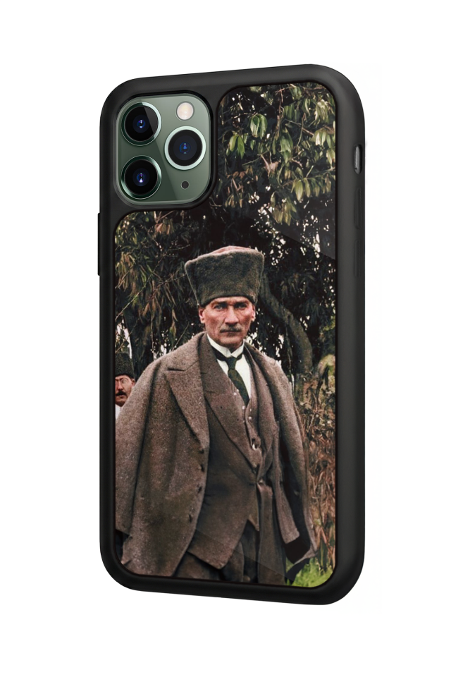iPhone 11 Pro Max Uyumlu Mustafa Kemal Ataturk Tasarımlı Glossy Premium Kılıf