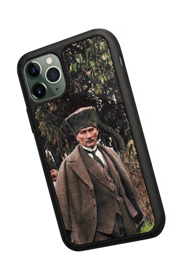 iPhone 11 Pro Max Uyumlu Mustafa Kemal Ataturk Tasarımlı Glossy Premium Kılıf