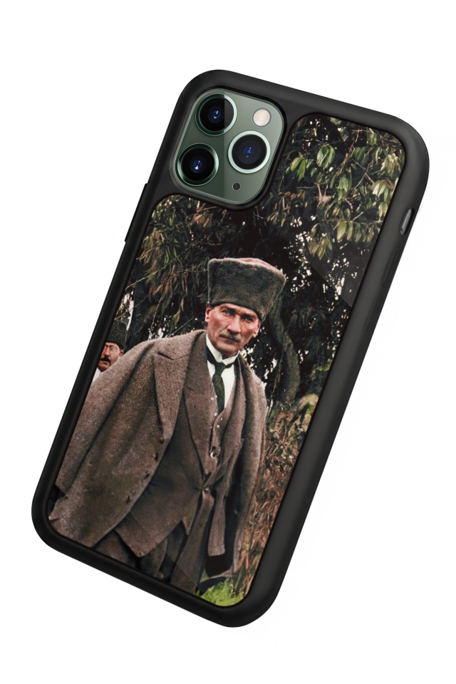 iPhone 11 Pro Max Uyumlu Mustafa Kemal Ataturk Tasarımlı Glossy Premium Kılıf