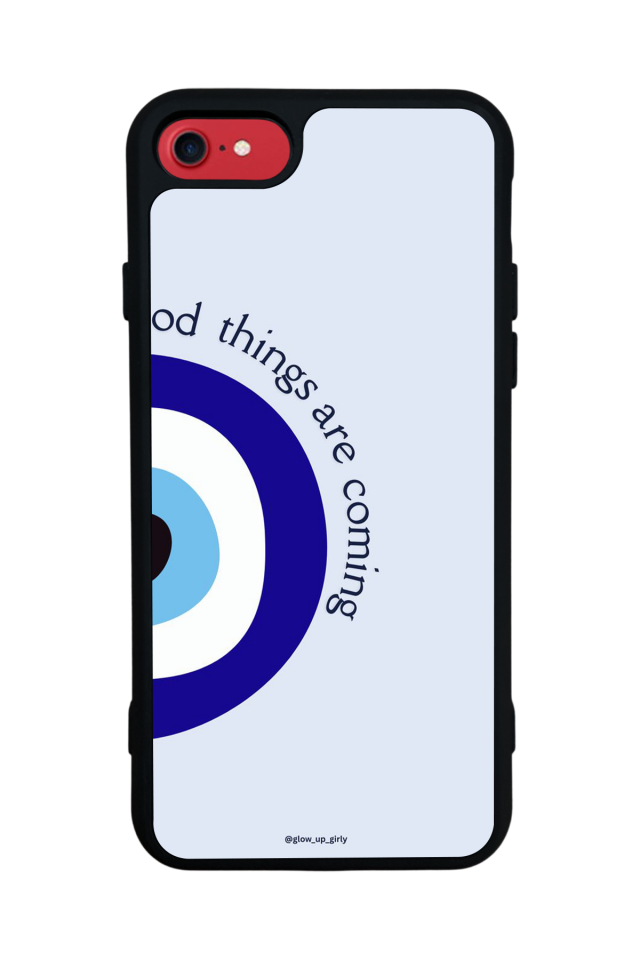 iPhone SE Uyumlu Nazar Tasarımlı Glossy Premium Kılıf