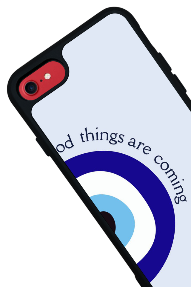 iPhone SE Uyumlu Nazar Tasarımlı Glossy Premium Kılıf