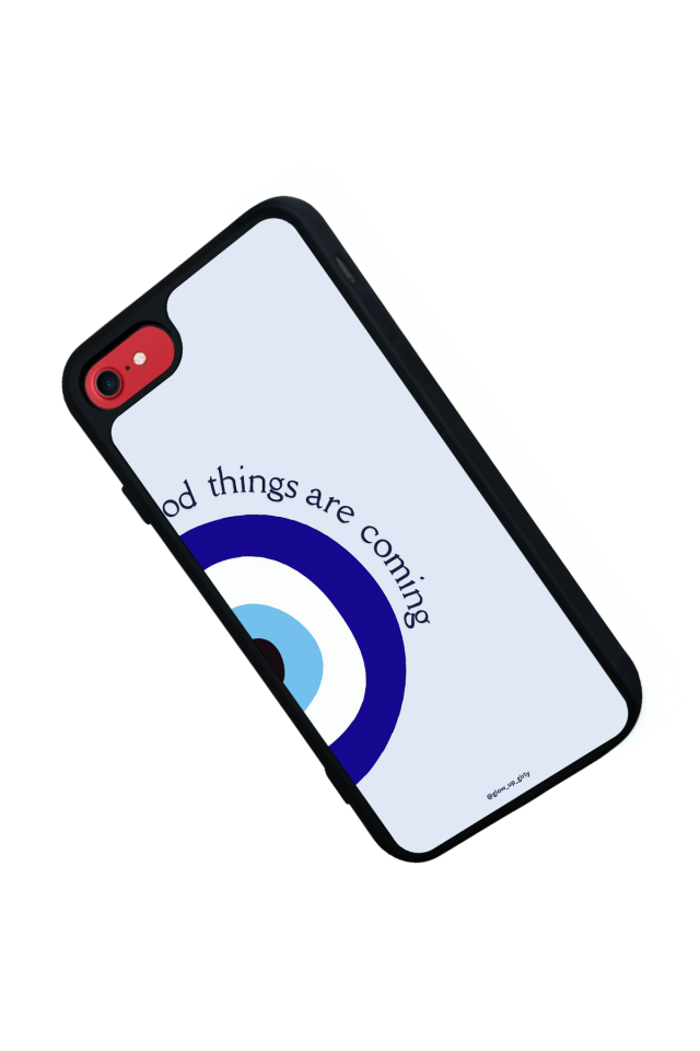 iPhone SE Uyumlu Nazar Tasarımlı Glossy Premium Kılıf