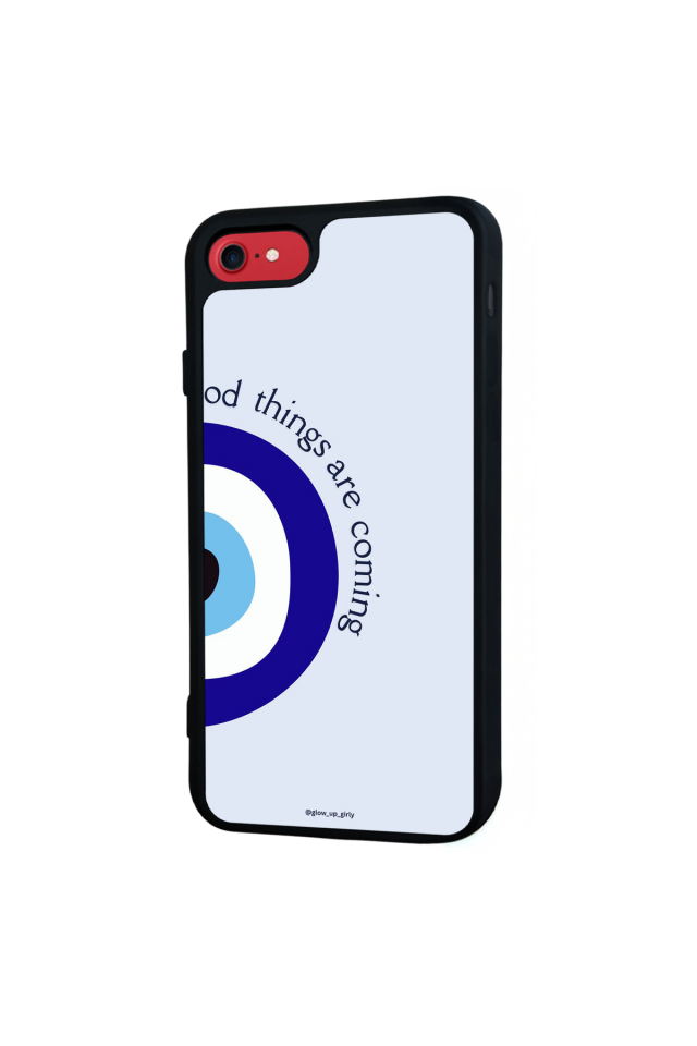 iPhone SE Uyumlu Nazar Tasarımlı Glossy Premium Kılıf