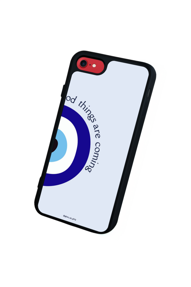 iPhone SE Uyumlu Nazar Tasarımlı Glossy Premium Kılıf