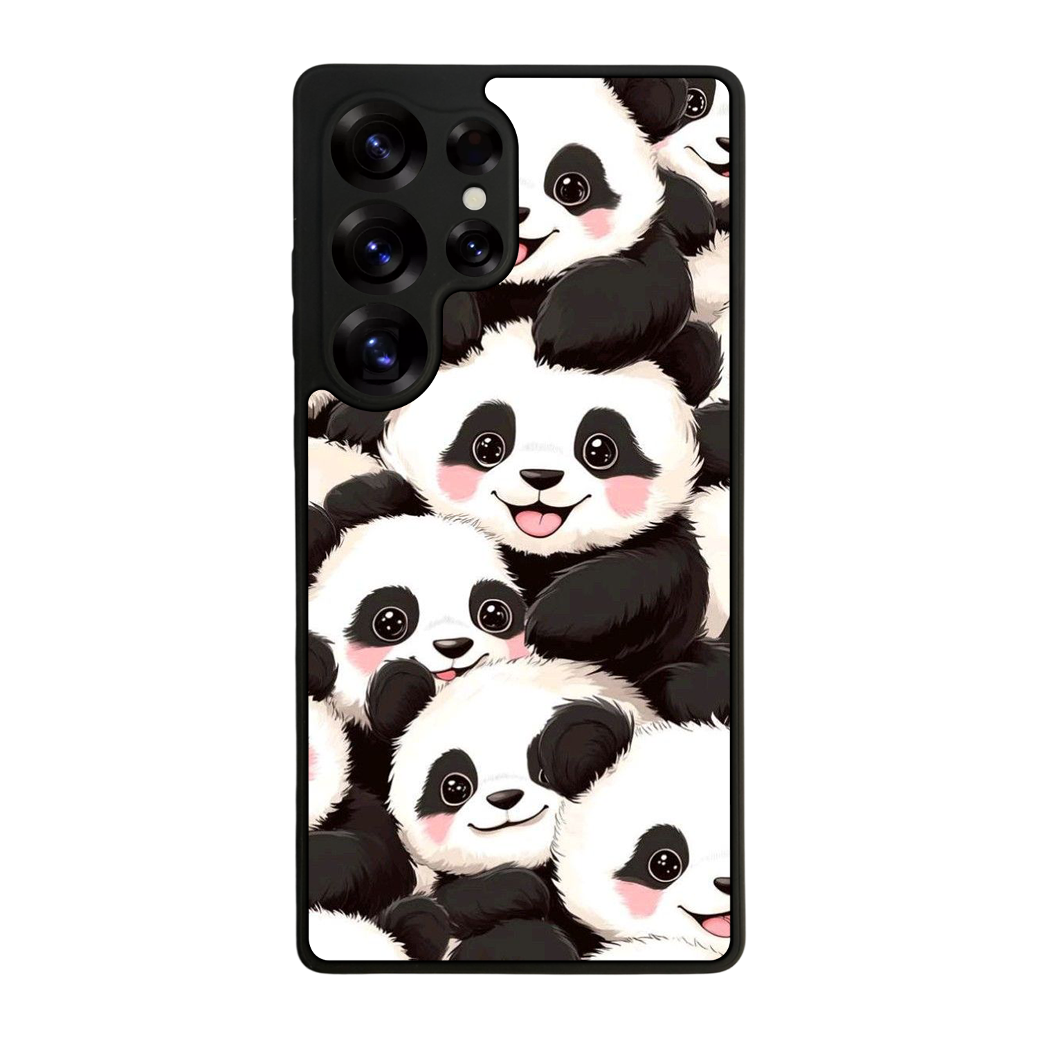 Samsung Galaxy S25 Ultra Uyumlu Panda Tasarımlı Glossy Premium Kılıf
