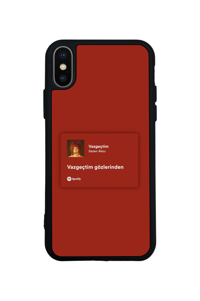iPhone XS Max Uyumlu Sarki Sozleri Tasarımlı Glossy Premium Kılıf