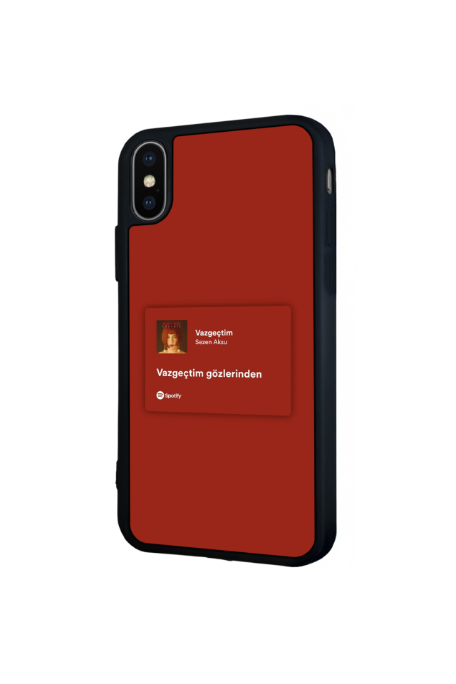 iPhone XS Max Uyumlu Sarki Sozleri Tasarımlı Glossy Premium Kılıf