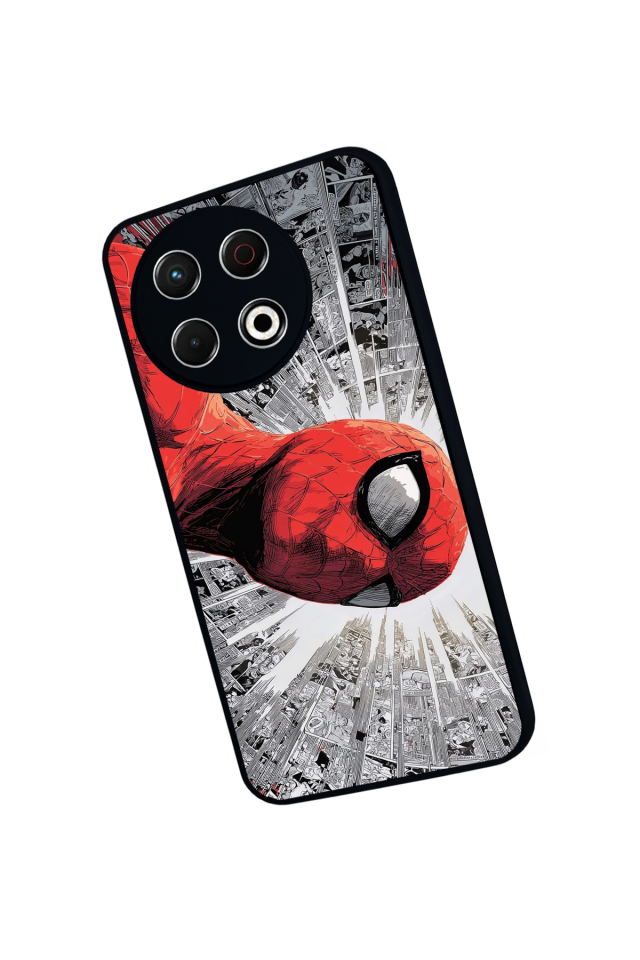 Tecno Spark 30 Pro Uyumlu Spider Man ( Örümcek Adam ) Tasarımlı Glossy Premium Kılıf