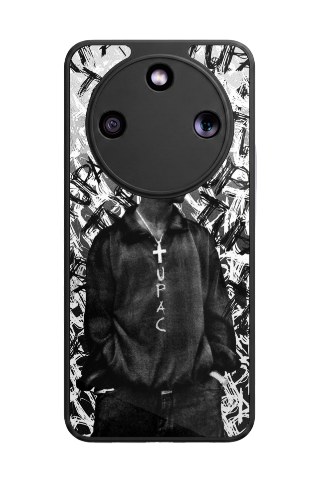 Honor Magic 8 Lite Uyumlu Tupac Tasarımlı Glossy Premium Kılıf