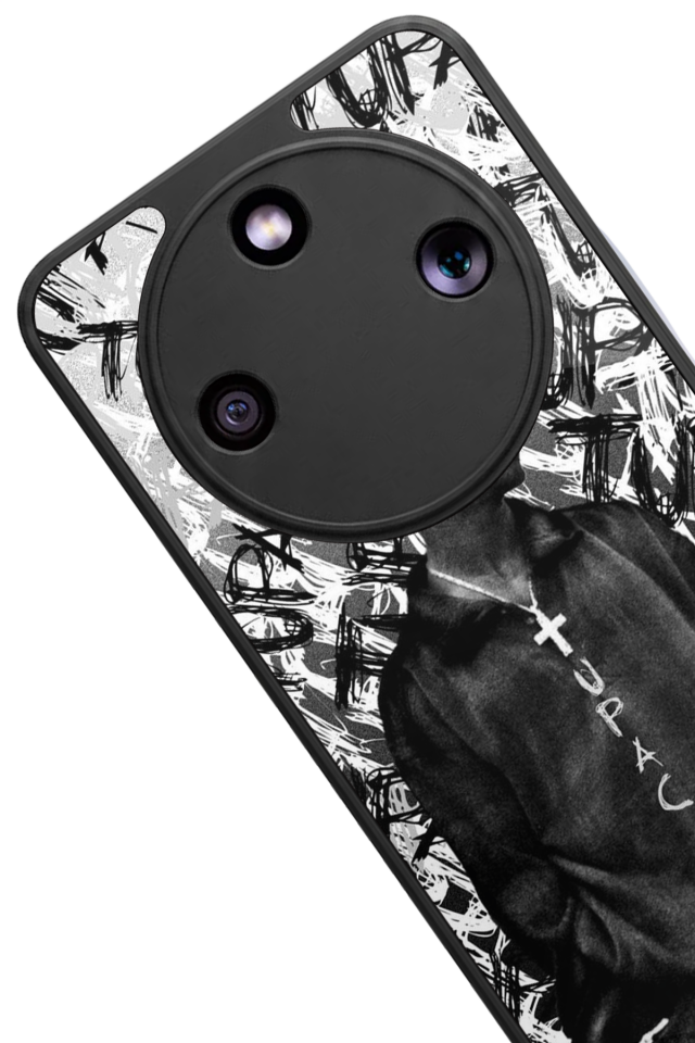 Honor Magic 8 Lite Uyumlu Tupac Tasarımlı Glossy Premium Kılıf