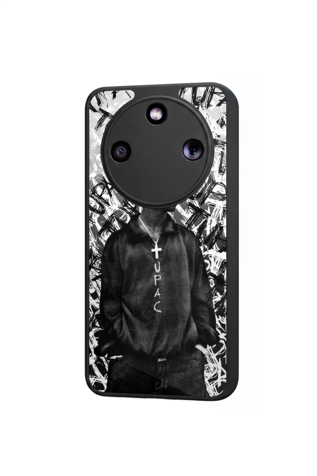 Honor Magic 8 Lite Uyumlu Tupac Tasarımlı Glossy Premium Kılıf
