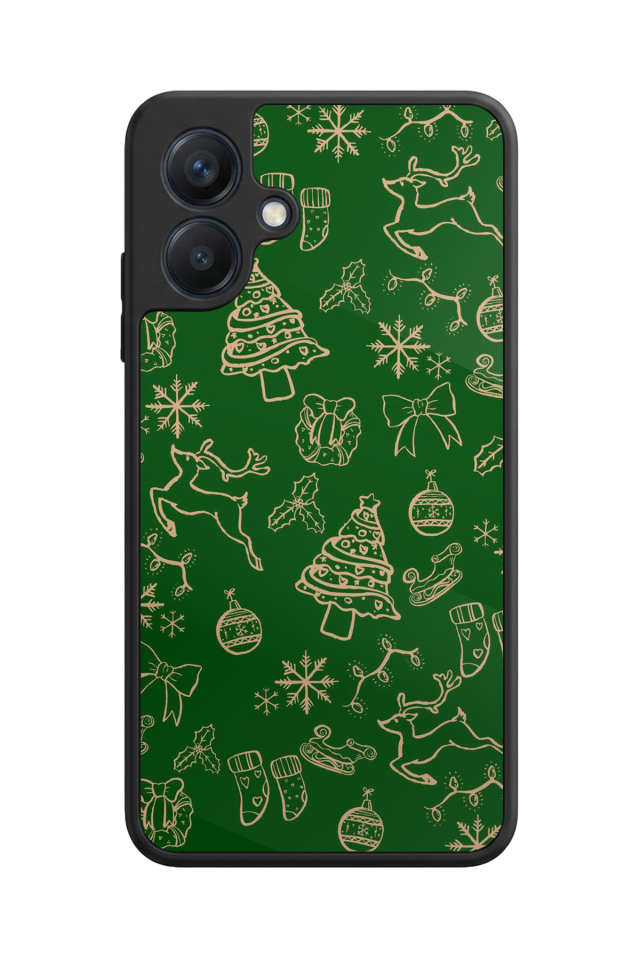 Samsung Galaxy A07 Uyumlu Yilbasi Christmas Tasarımlı Glossy Premium Kılıf