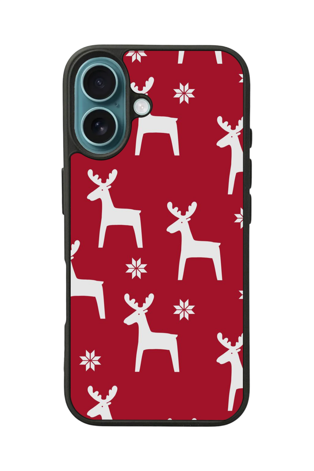 iPhone 16 Uyumlu Yilbasi Christmas Tasarımlı Glossy Premium Kılıf