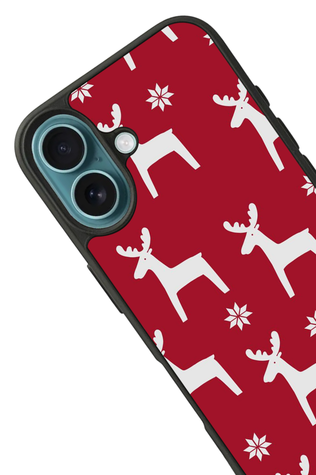 iPhone 16 Uyumlu Yilbasi Christmas Tasarımlı Glossy Premium Kılıf