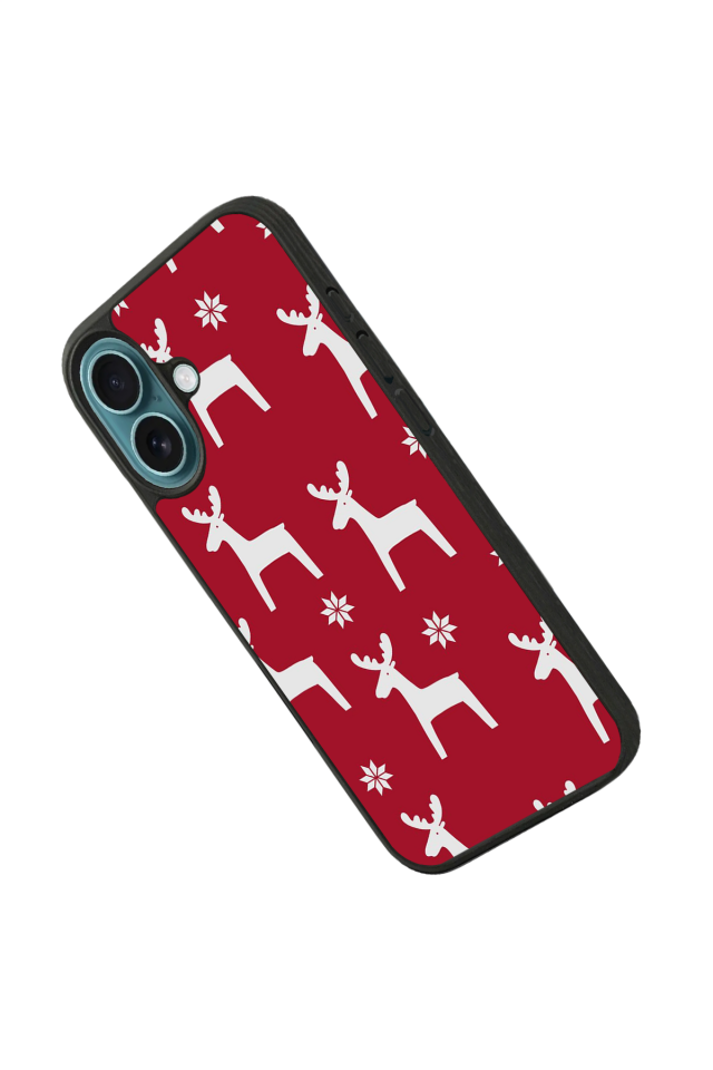 iPhone 16 Uyumlu Yilbasi Christmas Tasarımlı Glossy Premium Kılıf