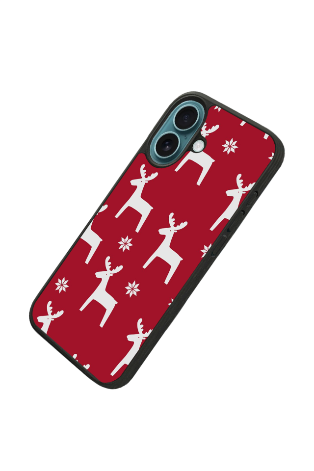 iPhone 16 Uyumlu Yilbasi Christmas Tasarımlı Glossy Premium Kılıf