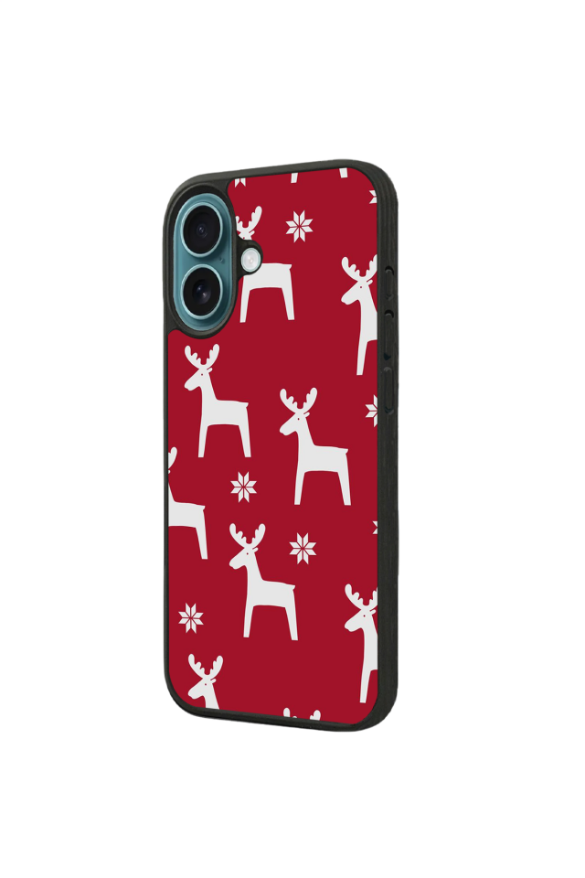 iPhone 16 Uyumlu Yilbasi Christmas Tasarımlı Glossy Premium Kılıf