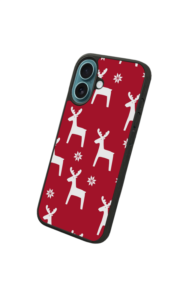 iPhone 16 Uyumlu Yilbasi Christmas Tasarımlı Glossy Premium Kılıf