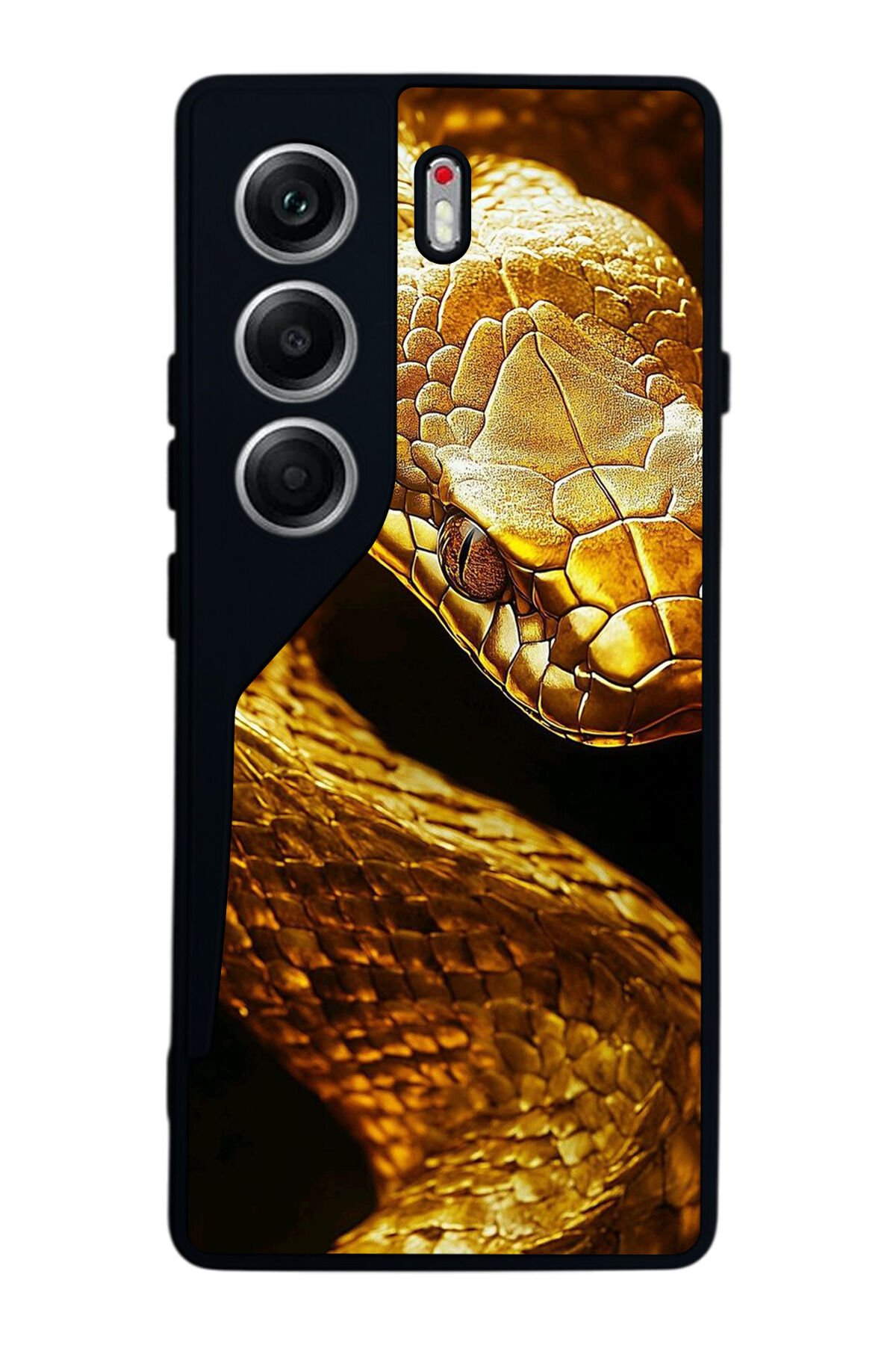 Tecno Camon 40 Uyumlu Yılan Tasarımlı Glossy Premium Kılıf