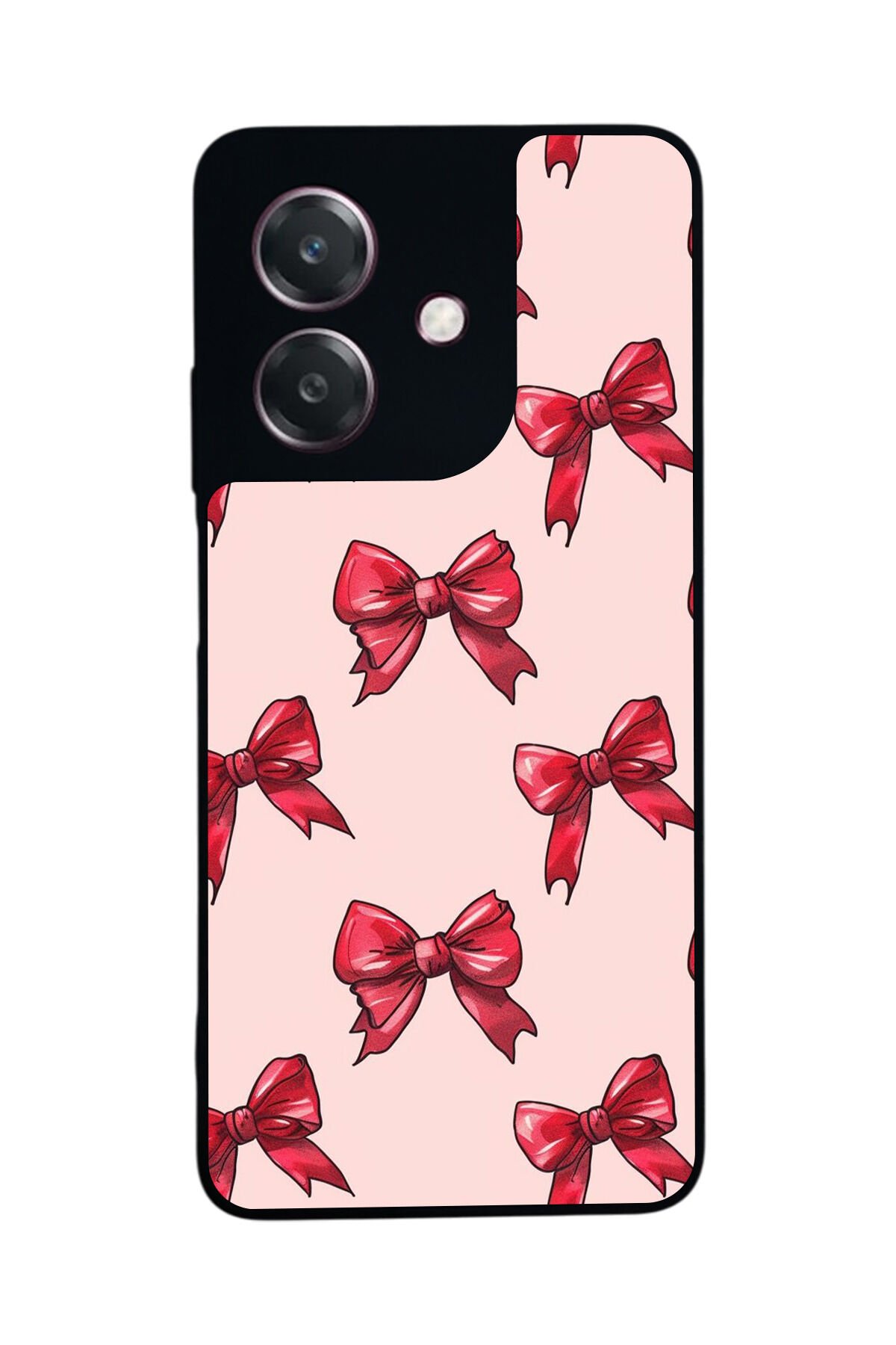 Oppo A3 5G Uyumlu Kurdele Tasarımlı Glossy Premium Kılıf