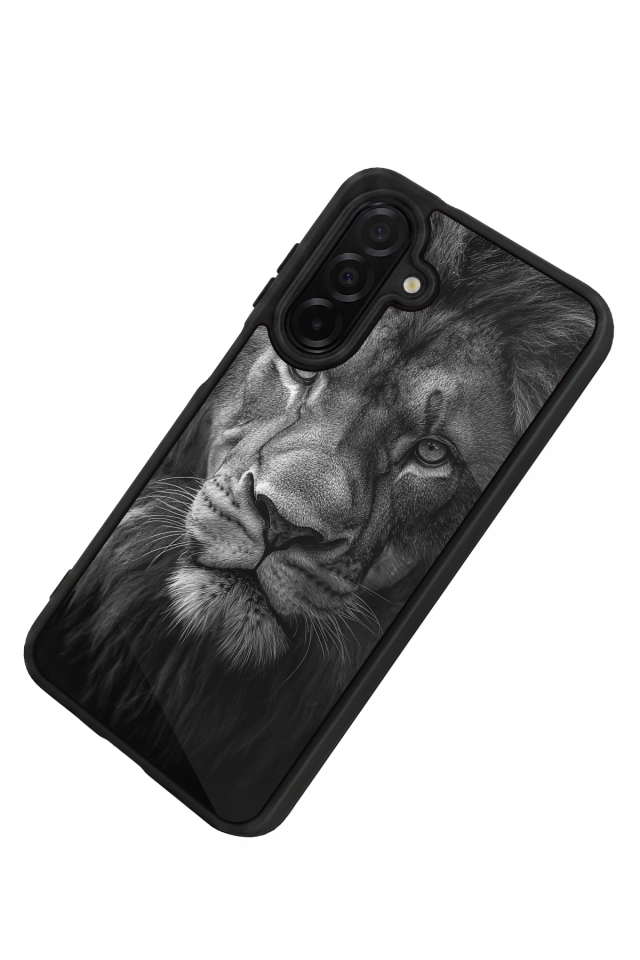 Samsung Galaxy A36 Uyumlu Aslan Tasarımlı Glossy Premium Kılıf