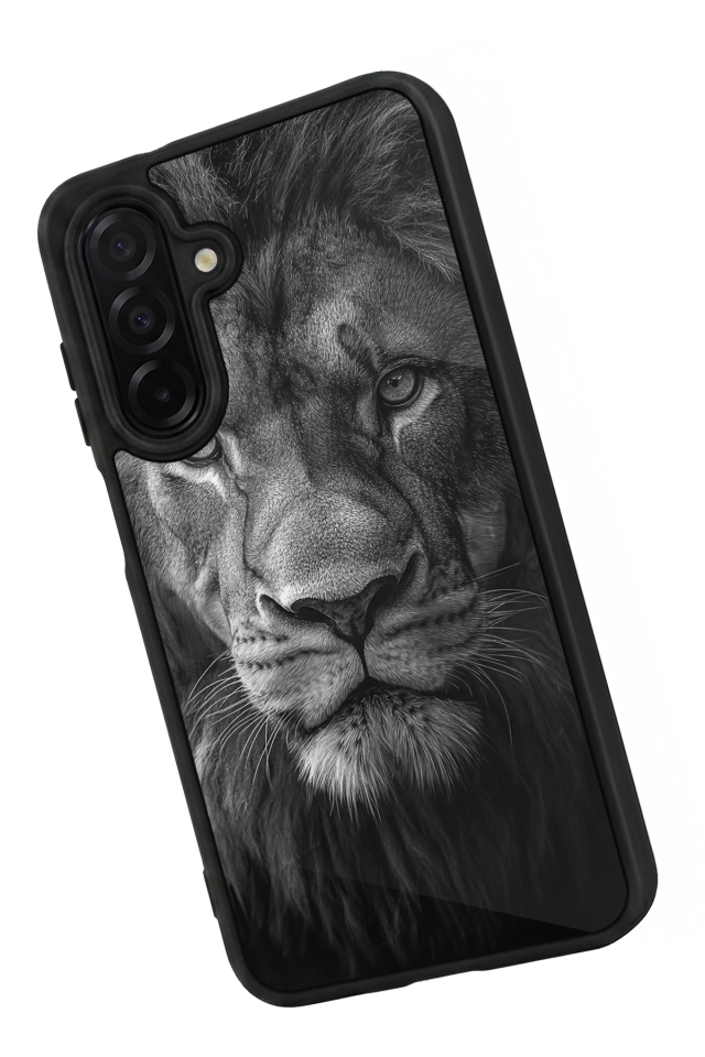 Samsung Galaxy A36 Uyumlu Aslan Tasarımlı Glossy Premium Kılıf