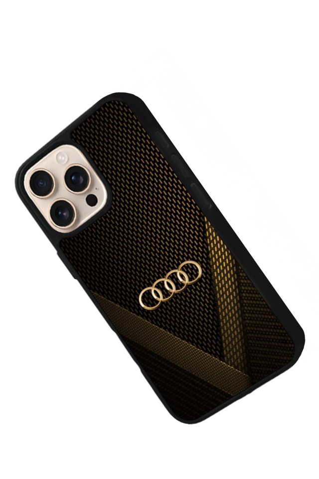 iPhone 16 Pro Uyumlu Audi Tasarımlı Glossy Premium Kılıf