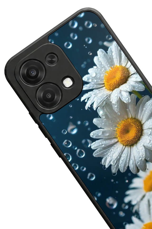 Oppo A6 Pro Uyumlu Cicek Tasarımlı Glossy Premium Kılıf