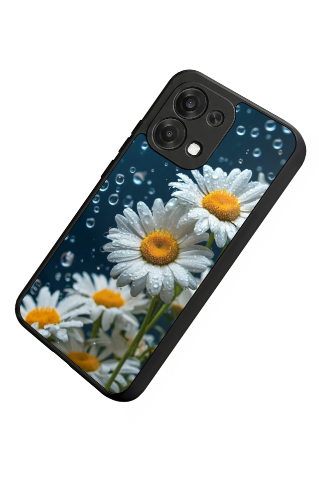 Oppo A6 Pro Uyumlu Cicek Tasarımlı Glossy Premium Kılıf