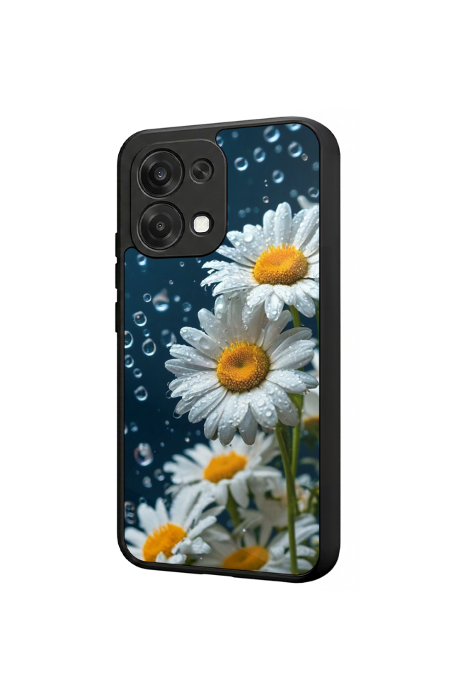 Oppo A6 Pro Uyumlu Cicek Tasarımlı Glossy Premium Kılıf