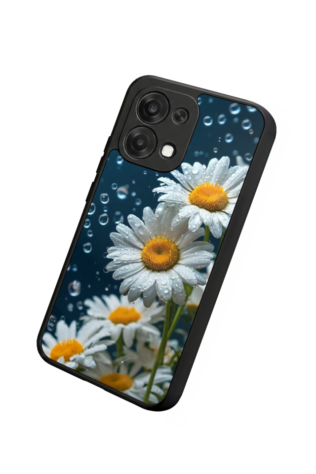 Oppo A6 Pro Uyumlu Cicek Tasarımlı Glossy Premium Kılıf