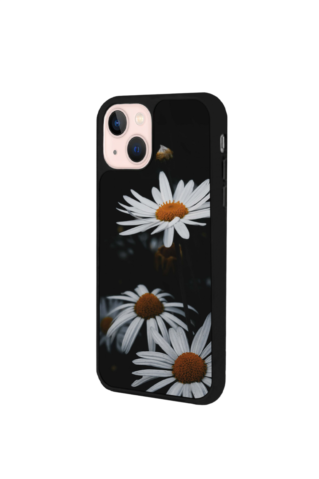 iPhone 13 Mini Uyumlu Cicek Tasarımlı Glossy Premium Kılıf