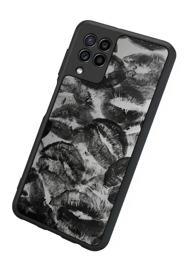 Samsung Galaxy M32 Uyumlu Dudak Tasarımlı Glossy Premium Kılıf