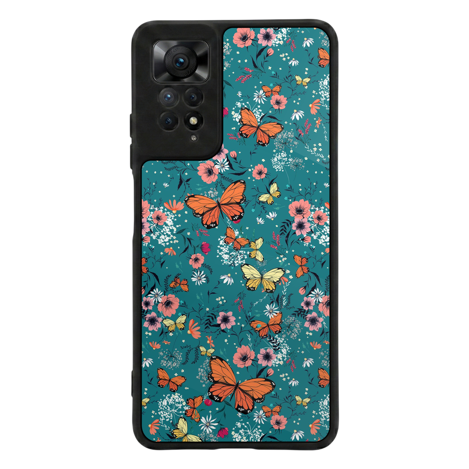 Xiaomi Redmi Note 11 Pro Uyumlu Floral Tasarımlı Glossy Premium Kılıf
