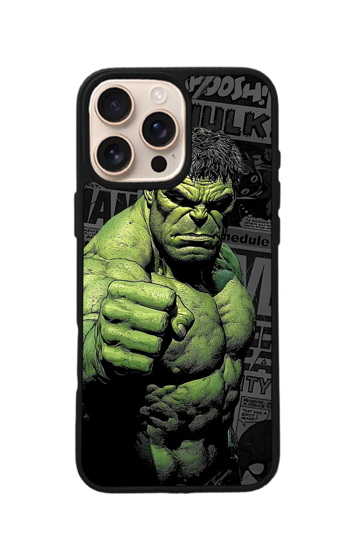 iPhone 15 Pro Uyumlu Hulk Tasarımlı Glossy Premium Kılıf