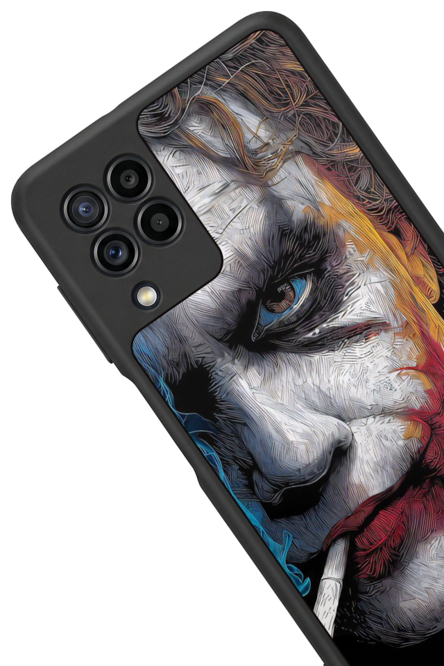 Samsung Galaxy M22 Uyumlu Joker Tasarımlı Glossy Premium Kılıf