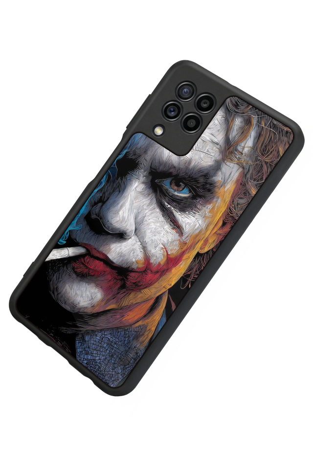 Samsung Galaxy M22 Uyumlu Joker Tasarımlı Glossy Premium Kılıf