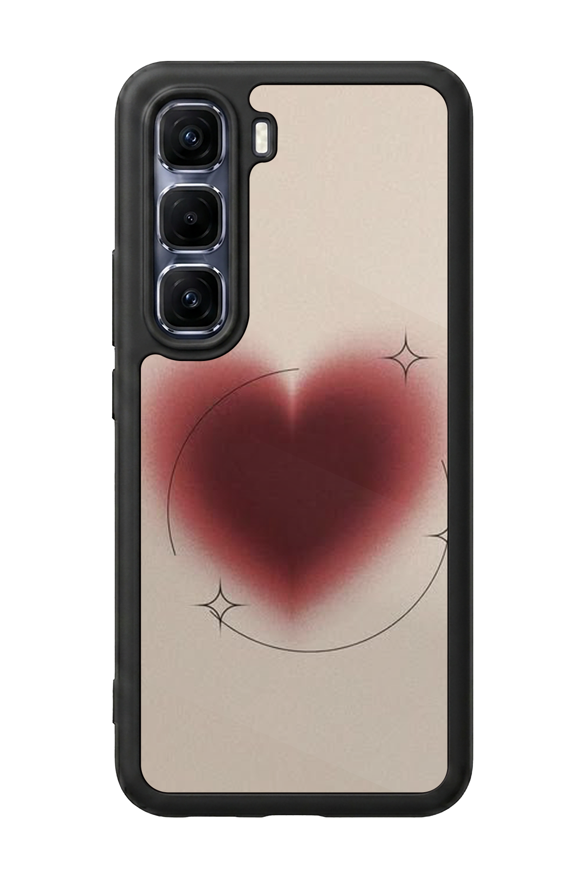 Infinix Hot 60 Pro Plus Uyumlu Kalp Love Tasarımlı Glossy Premium Kılıf